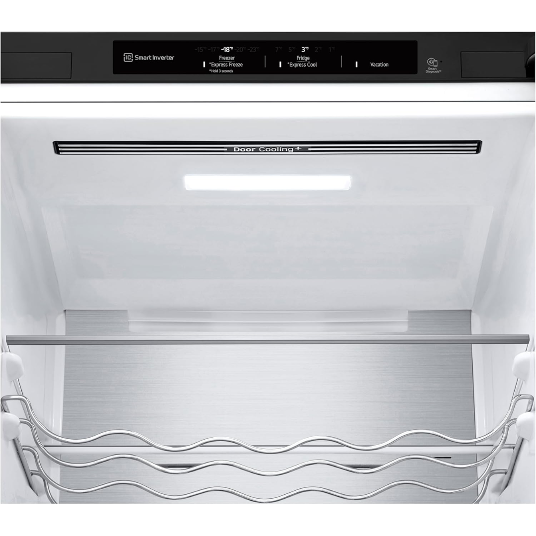 LG GBV7280BEV – Frigorifero Combinato 387 L, Total No Frost, Vetro Nero