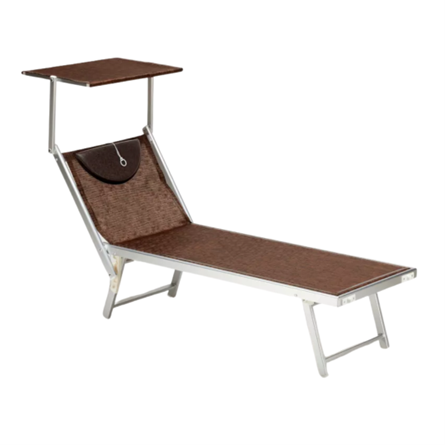 LETTINO SPIAGGIA MARE PRENDISOLE PROFESSIONALE ALLUMINIO SANTORINI SA800TEXM