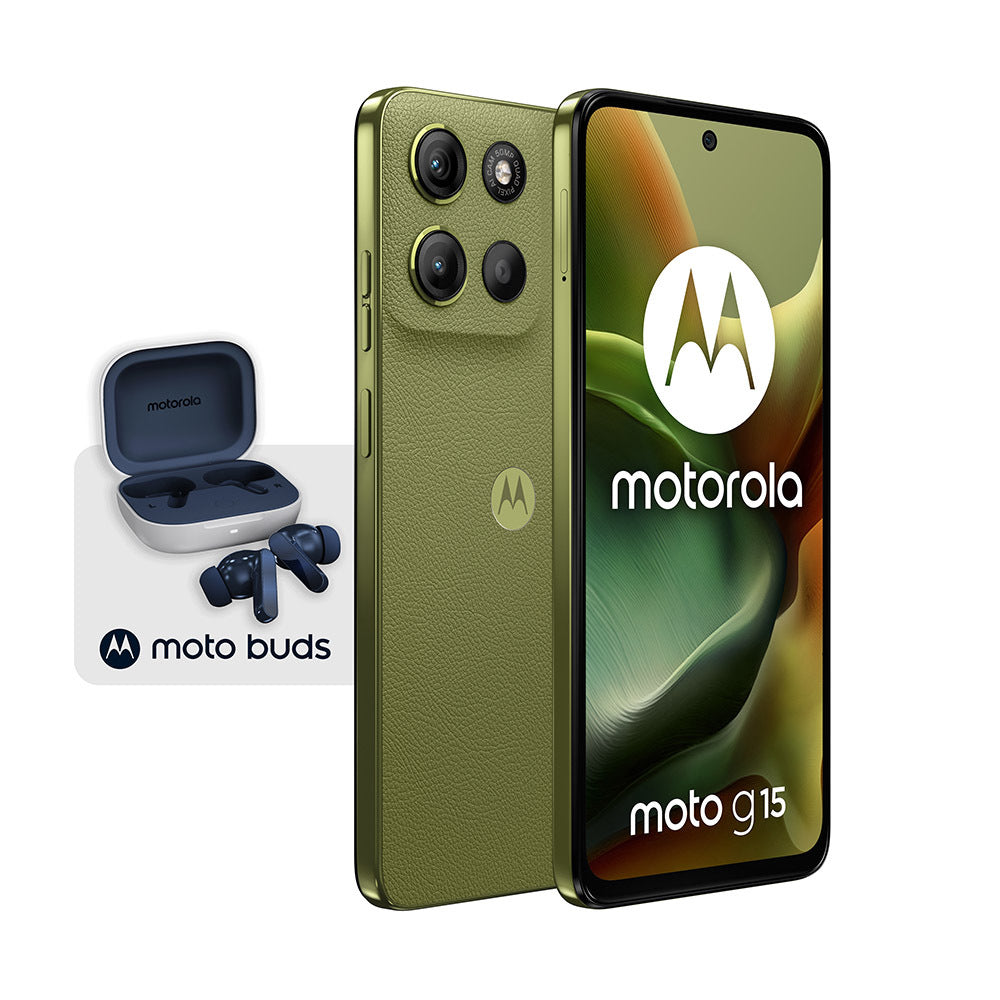 Smartphone Motorola moto g15 8/256GB con moto buds auricolari wireless