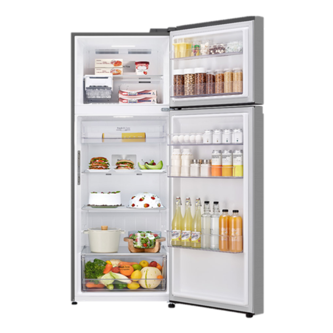 LG GTBV44PYBKD – Frigorifero Doppia Porta 70 cm, 461L, Classe E, Door & Linear Cooling™, Argento