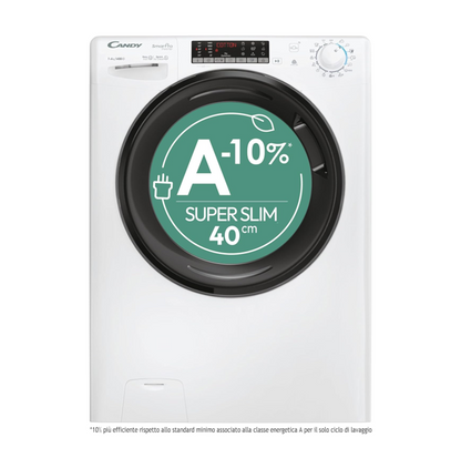 LAVASCIUGA SLIM CANDY SMART PRO INVERTER CSOW 4746TWMB5-S, 7+4 KG, 1400 GIRI, 89x60x45 CM, CLASSE ENERGETICA E
