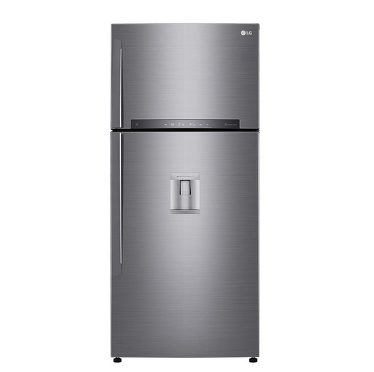 LG GTF7851PS Frigorifero con Congelatore 509L, Libera Installazione, Acciaio Inox