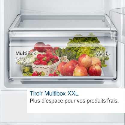 Bosch KGN36NLEA – Frigorifero Combinato Libera Installazione, Classe E, 305 L, Acciaio Inox