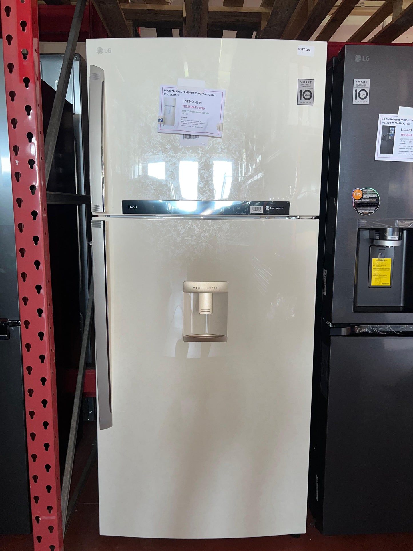LG GTF744SPED – 509 L Frigorifero Doppia Porta Total No Frost con Dispenser Acqua