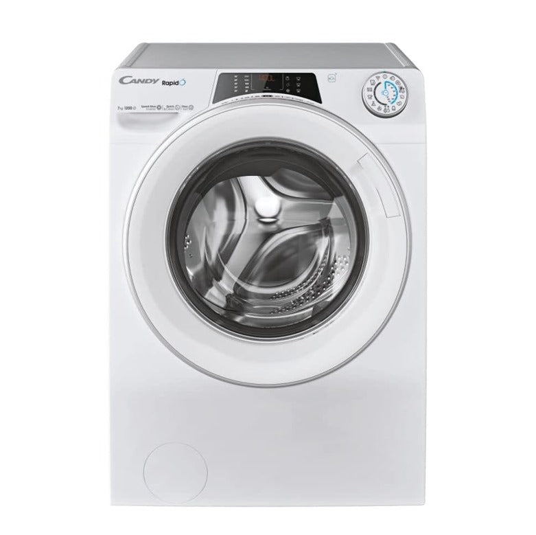 Lavatrice Candy RO41274DWMST/1-S - 7 kg, Tecnologia Smart, Classe A, Wi-Fi e App Integrata