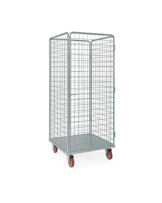 Roll Container Zincato H220 – Gabbia Metallica su Ruote (120x75x220 cm)
