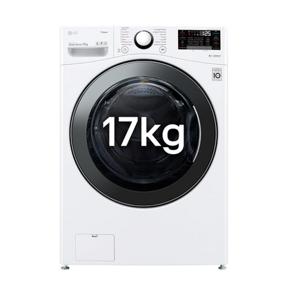 LG F1P1CY2W Lavatrice Frontale 17Kg, TurboWash, Vapore, Wi-Fi, Classe E, 1100 giri/min