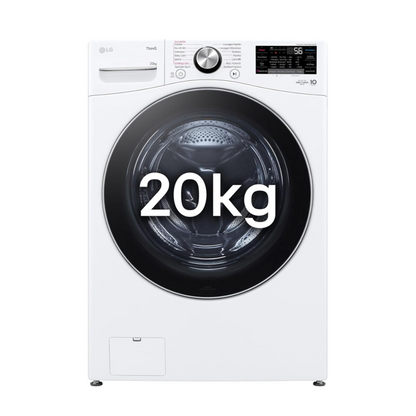 LG AI DD F0P3020TSWC Lavatrice Frontale 20kg XL-1000 giri, TurboWash360 Classe B