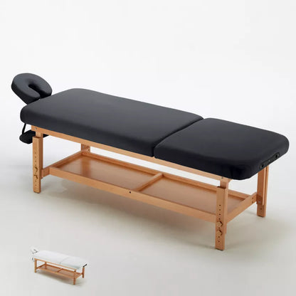 Lettino da Massaggio Professionale in Legno - Fisso, 225 cm, Comfort Elevato, Robusto e Elegante