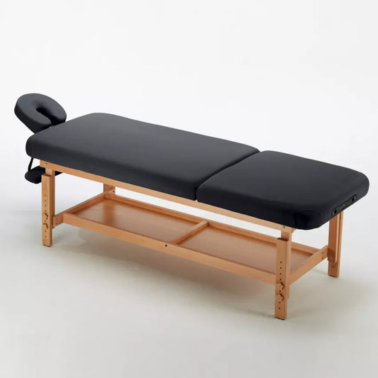 Lettino da Massaggio Professionale in Legno - Fisso, 225 cm, Comfort Elevato, Robusto e Elegante