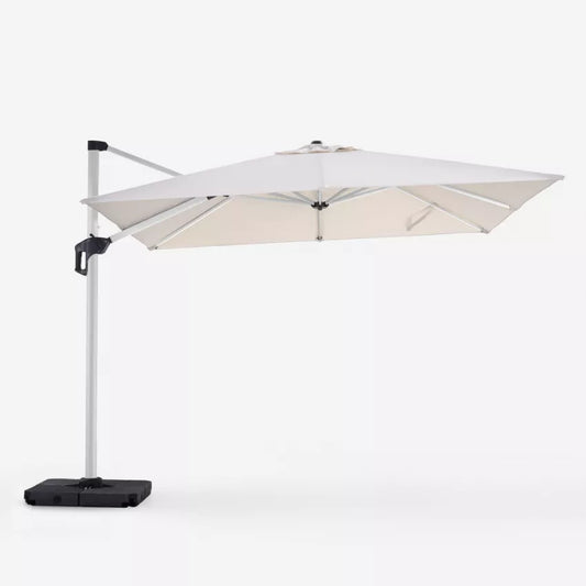 OMBRELLONE DA GIARDINO LUCE LED SOLARE PALO LATERALE 3X3 WAIKIKI LIGHT