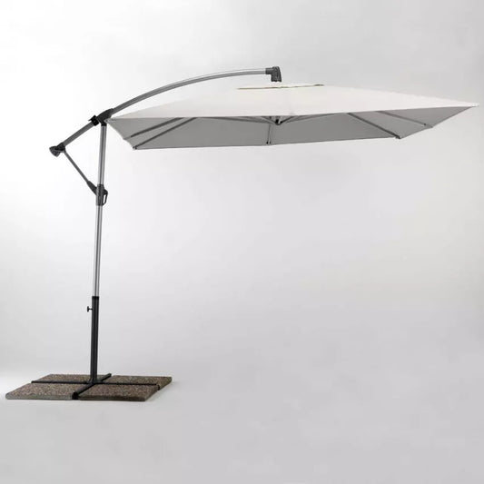 OMBRELLONE GIARDINO 2,5 METRI BRACCIO DECENTRATO ALLUMINIO QUADRATO BAR HOTEL SHADOW